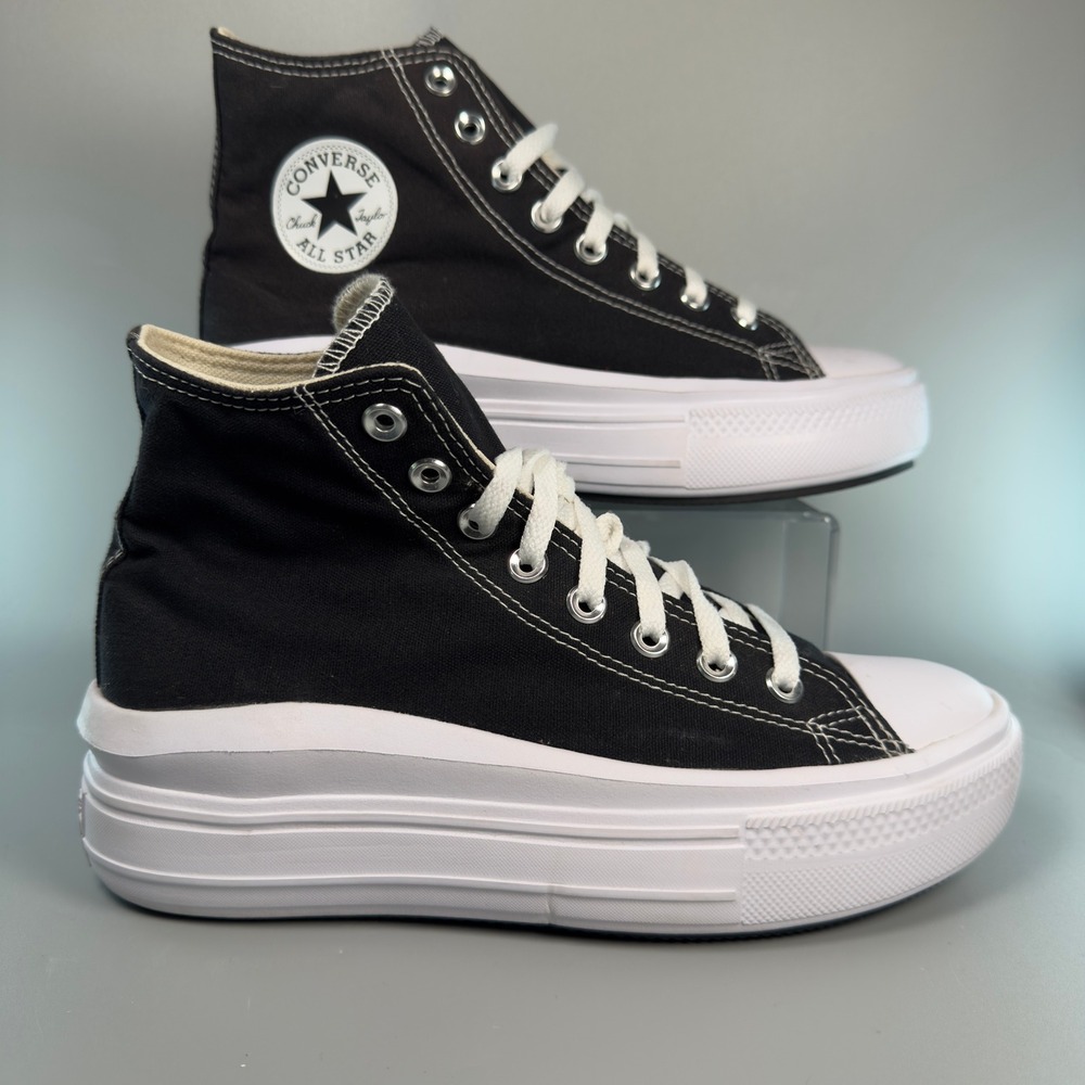Converse Chuck Taylor All Star Move Platform Womens 9 Sneaker Black High Lace Up